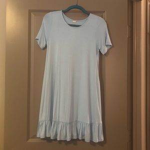 Light blue T-shirt dress